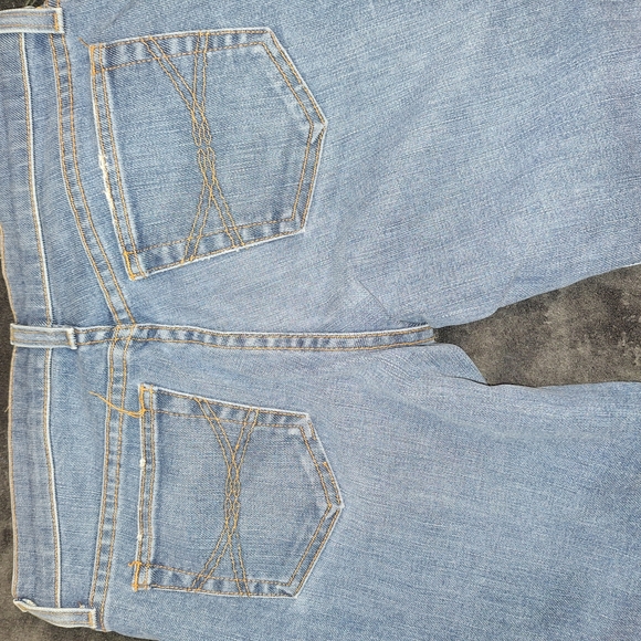 Vintage Juicy Couture Classic Blue Women's Wide Leg Capri Jeans Sz 28 15"×8"×21" - Picture 6 of 6